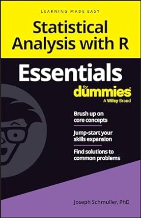 Statistical Analysis with R Essentials For Dummies – 1st Edition