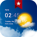 Transparent Clock and Weather Pro 9.01.2